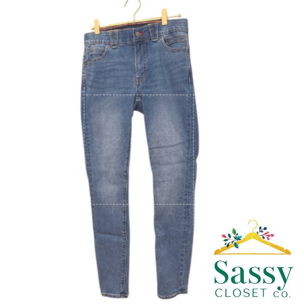 Tommy Hilfiger Skinny Jeans 4 EUC Medium Blue Stretch Denim Mid Rise Preppy